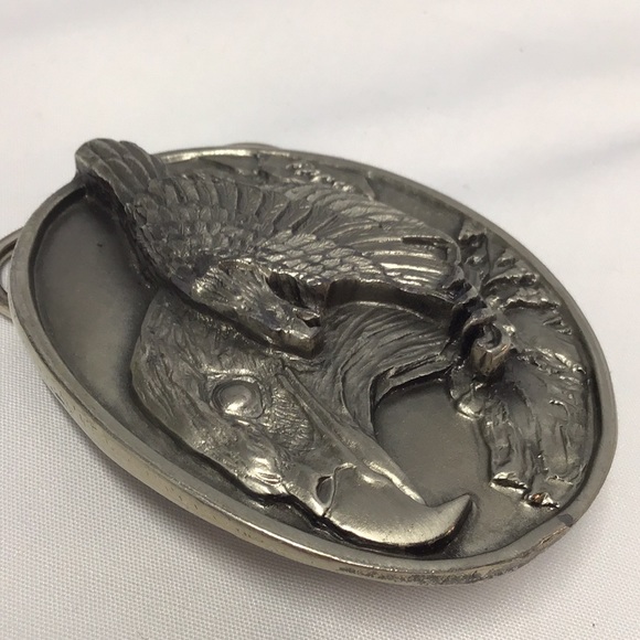 Belt buckle Siskiyou vintage The Eagle and the Hawk John Denver lyrics 1988 - Picture 4 of 9